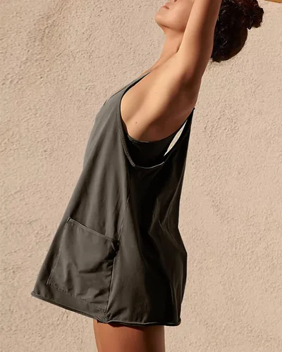 Vista 6 de Modernoajustado para mujer, Gris oscuro