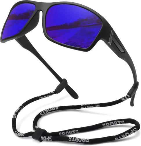 Vista 13 de STORYCOAST Gafas de sol polarizadas deportivas para hombres y mujeres, marco irrompible para ciclismo, pesca, conducción