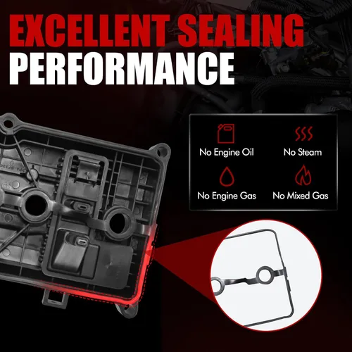 Vista 6 de MITZONE Kit de cubierta de válvula de motor compatible con Nissan Tiida 2007-2018 Nissan Versa 1.8L L4 Repace 13264EM30C 2007-2013