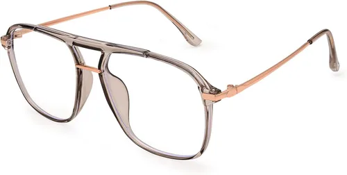 Vista 8 de Dollger Lentes de bloqueo de luz azul para mujer, estilo aviador de gran tamaño, lentes de computadora que protegen tu visión, elegantes