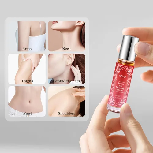 Vista 7 de Perfume de feromonas para mujeres, aceite de perfume de vainilla de larga duración, roll-on (0.34 fl oz/0.3 fl oz)