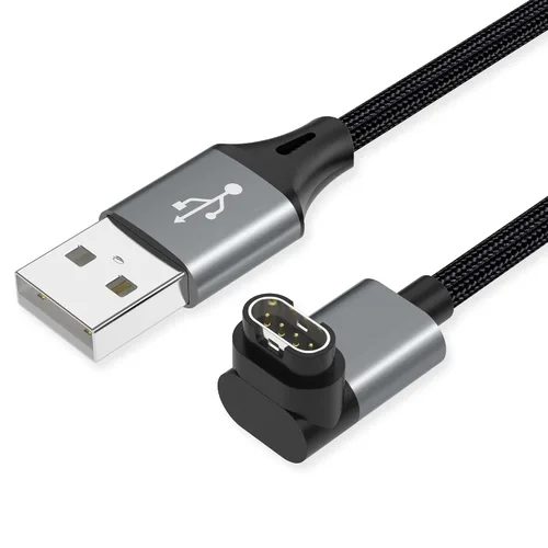 Vista 10 de AGVEE Cargador de 1.5 pies para reloj Garmin, cable de carga en forma de L