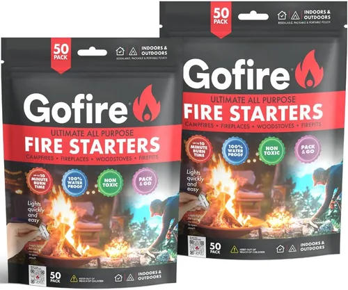 Vista 10 de GOFIRE Iniciador de fuego de viaje para acampar, senderismo, mochilero Usos: Parrilla, fogata, chimenea, estufa de leña Todo propósito