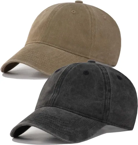 Vista 55 de TSSGBL - Gorras de béisbol ajustables de algodón lavado estilo vintage, sin estructura, de perfil bajo, desgastadas, gorra clásica para papá