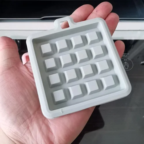 Vista 4 de Paquete de 2 moldes de silicona para gofres, moldes para panecillos, molde para waffles, molde para hornear waffle, pastel, chocolate, manualidades