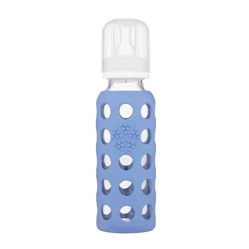 Vista 12 de Lifefactory Biberón de vidrio con pezón de etapa 1 y melón protector de silicona, 4 onzas