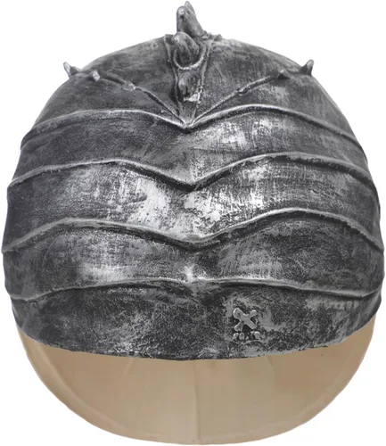 Vista 3 de Casco de dragón de Halloween, máscara de cara completa vikingo para adultos
