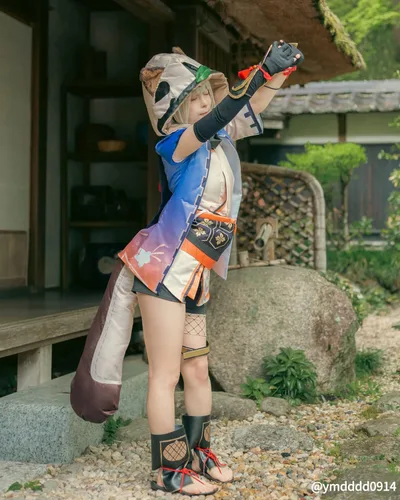 Vista 6 de LTAKK Genshin Impact - Disfraz de anime para mujer