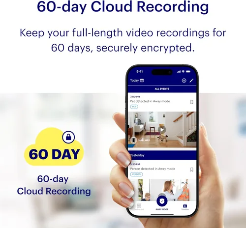 Vista 2 de Canary Complemento de servicio premium (1 año), grabación en la nube de video de 60 días, alertas de movimiento inteligente con videoclips