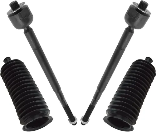 Vista 128 de TRQ Kit de dirección delantera con barra de acoplamiento de fuelle de piñón y cremallera compatible con Toyota Echo 2000-2005