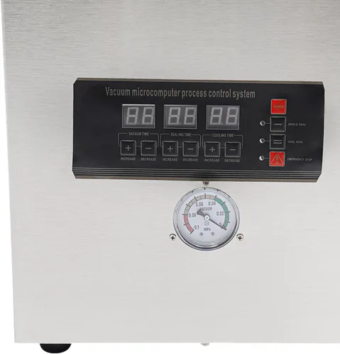 Vista 4 de sellador al vacío de la cámara 360W, empaquetadora al vacío del acero inoxidable Potente sistema de sellado, preservación automática, envasadora