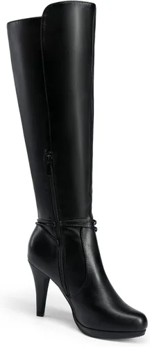Vista 3 de DREAM PAIRS Botas de tacón alto hasta la rodilla para mujer