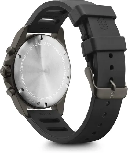 Vista 4 de Victorinox Fieldforce Sport Chrono esfera negra correa de goma negra con SAK Negro