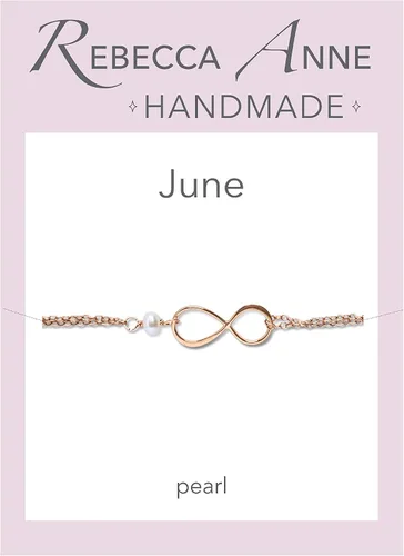 Vista 14 de Pulsera con dije de infinito con piedra natal, joyería hecha a mano, regalo para ella
