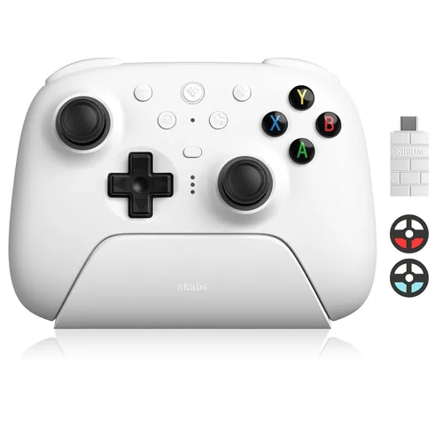 Vista 10 de 8BitDo Ultimate 2 Wireless Controller with TMR Joysticks for Windows & Android, Gaming Controller with Switchable Hall Effect/Tactile Triggers, RGB