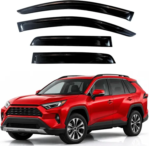 Vista 391 de KPY Moldura deflectora de viento con protección contra la lluvia compatible con Mazda CX-3 2016-2021 (CX3), 4 unidades, para ventana lateral