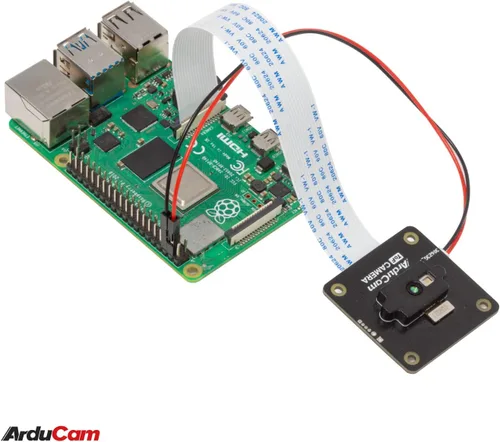 Vista 5 de Arducam Cámara ToF, módulo de cámara enrollable a color de 0.43MP con estuche para Raspberry Pi y Nvidia Jetson Board, solución de detección