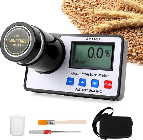 Vista 9 de Medidor de humedad de grano Probador inteligente de humedad de grano para 16 granos Prueba de humedad de granos de café Arroz Trigo Mijo Soja Maíz