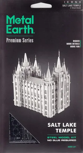 Vista 6 de Fascinations Metal Earth Premium Series Salt Lake City Temple 3D Kit de modelo de metal