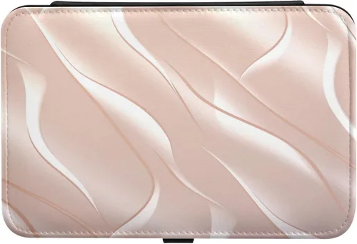 Vista 2 de Flradish Rose Gold Texture Travel Jewelry Box,Portable PU Leather Small Jewelry Organizer for Earrings,Ring,Necklaces,Bracelets