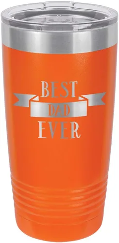 Vista 9 de Vaso con pajita para beber Best Dad Ever-D de 20 onzas Taza de viaje grabada con láser Comparar con Yeti Rambler Idea de regalo para el día