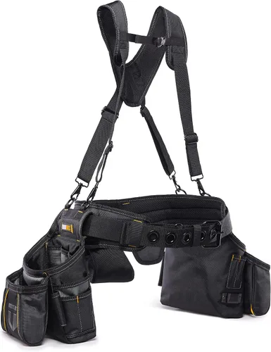 Vista 7 de ToughBuilt - Plataforma de suspensión Framer, correas de ajuste rápido, TB-303-6 Quick-Adjust Straps, Multiple Hang Points, Heavy-Duty