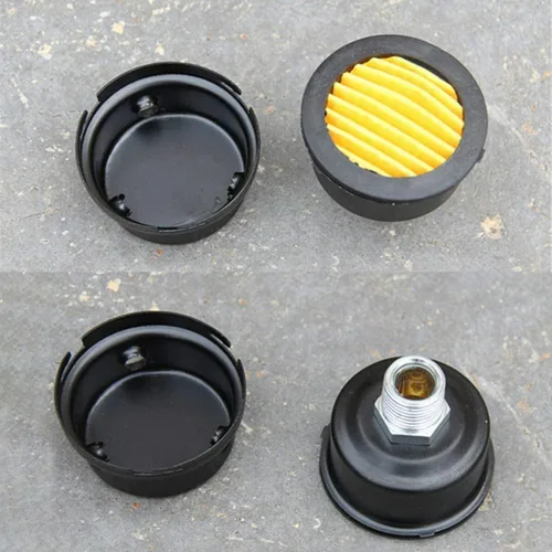 Vista 8 de HL018200AV Compresor de Aire Filtro Silenciador de Compresor de Aire de Metal Filtro de Admisión Silenciador de Sonido Silenciador 0.787 in Rosca