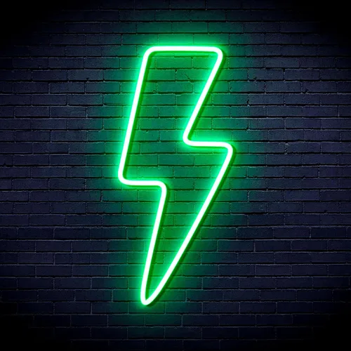 Vista 15 de ADVPRO Rayo Rayo Estándar Flex Silicona LED Neon Sign - Azul - st16s42-fnu0002-b