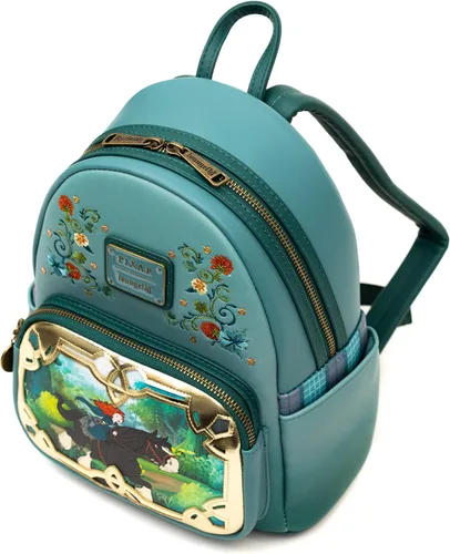 Vista 7 de Loungefly Mini mochila de Disney serie Disney Princess Stories Pixar Mérida valiente Multicolor