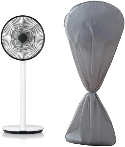 Vista 6 de SUNSURE Cubierta para ventiladores de suelo, 57 x 29 pulgadas, cubierta antipolvo, impermeable, a prueba de polvo, protección de ventiladores