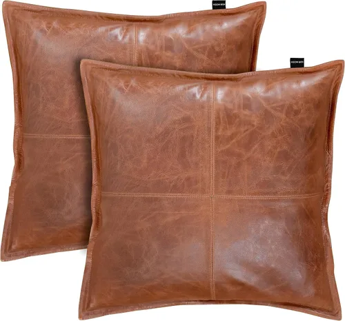 Vista 80 de Funda de almohada de piel de cordero – Funda de cojín decorativa para sofá – Fundas para sala de estar y dormitorio, 22 x 22 pulgadas – Paquete de 2