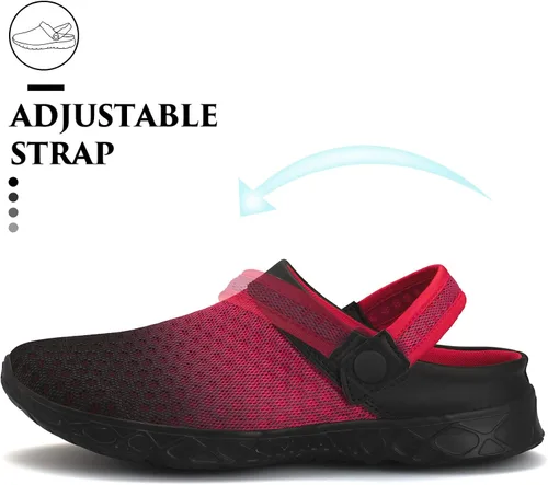 Vista 4 de SAGUARO - Zapatos de jardín de secado rápido para hombre y mujer, zuecos ligeros de jardinería, sandalias de agua para deportes. uso en exteriores