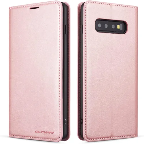 Vista 27 de QLTYPRI Funda para Samsung Galaxy S8, funda de piel sintética premium TPU parachoques con tarjetero Kickstand adsorción magnética oculta a prueba