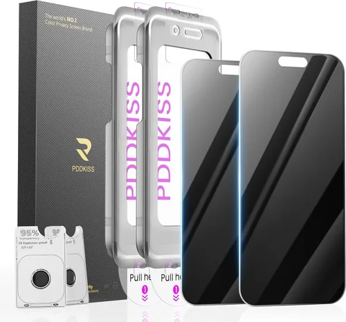 Vista 17 de PDDKISS Paquete de 2 protectores de pantalla de privacidad para iPhone 17