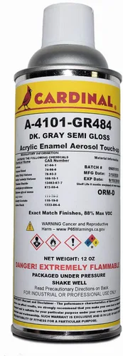 Vista 13 de A 4101 GR305 - BAY GRAY SEMI GLOSS POWDER COAT SPRAY PAINT Piezas de automóviles y reparación de revestimiento transparente para sellado Gris