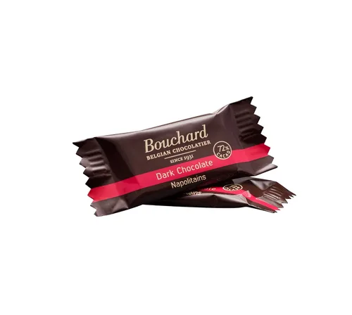 Vista 2 de Bouchard Chocolate negro belga prémium con 72% de cacao Piezas envueltas individualmente (2 libras)
