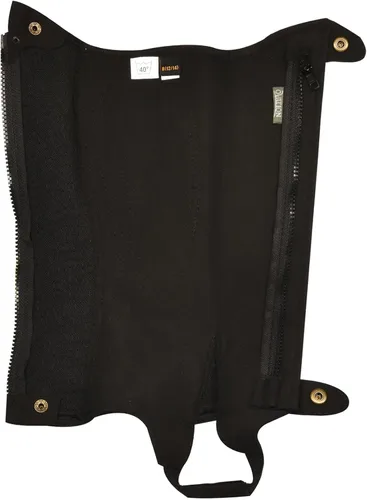 Vista 3 de Ovation Unisex Kids' Amara Ribbed Half Chaps - Durable Synthetic Leather Equestrian Riding Chaps w/Zipper & Snap Closures