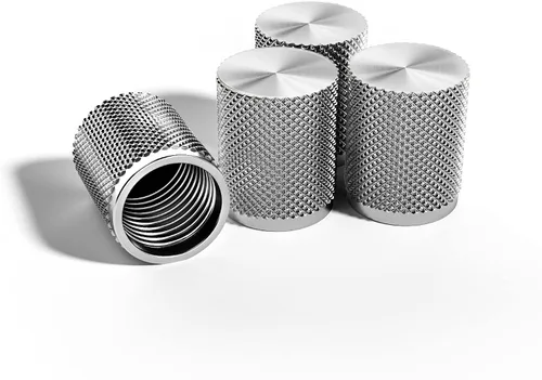 Vista 14 de STEEL HAWK Tapones para válvulas de aire de neumáticos, acero inoxidable mecanizado CNC de precisión, diseño moleteado extendido, metal a prueba