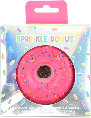 Vista 4 de iscream Sprinkle Donut Keychain - Juego de brillo labial con aroma a fresa y aceite de labios con aroma a vainilla