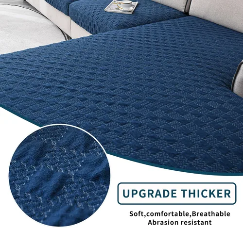 Vista 4 de Fundas de sofá modular, fundas de cojín en forma de L para sofá seccional, fundas elásticas para sofá seccional, protector de muebles para mascotas