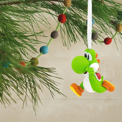 Vista 5 de Hallmark Nintendo Super Mario Yoshi - Adorno navideño de resina