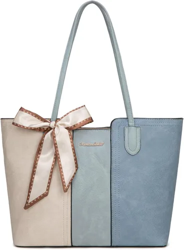 Vista 24 de Montana West - Bolsos de mano para mujer, bolso tipo satchel con asa superior mediana