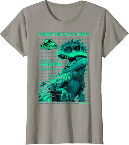 Vista 81 de Jurassic World Indominus Rex Hybrid Predator T-Shirt Small Negro