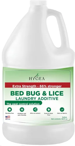 Vista 10 de Hygea Natural Aditivo para la ropa para piojos y chinches - Tratamiento líquido respetuoso con el medio ambiente, inodoro y sin manchas, seguro