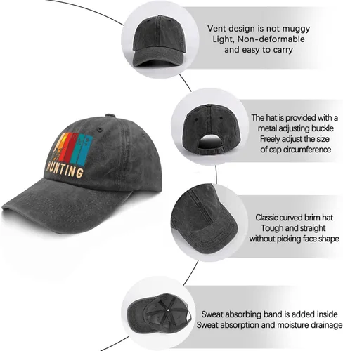 Vista 6 de devor Baseball Caps Hunting Dad Hat, Graphic Dad Hats for Women