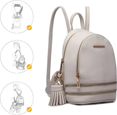 Vista 2 de MISS LULU Bolsos para mujer, Blanco, Normal
