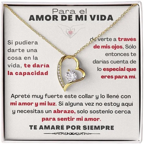 Vista 4 de para el Amor de mi vida - Collar Por Siempre Amor - Forever Love Rojo