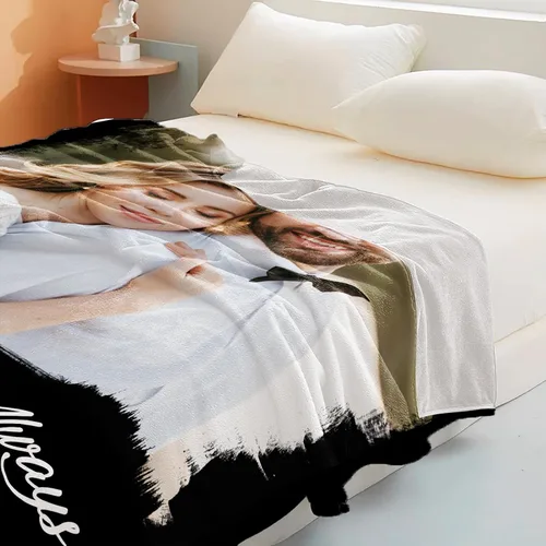 Vista 37 de Manta personalizada con imagen, manta personalizada con texto de fotos, manta de fotos personalizada para amiga, mamá y papá, regalos personalizados