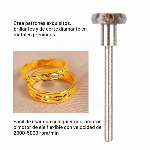 Vista 2 de Herramienta de corte, mango de volante de corte resistente, accesorio de fabricación de grabado, 120