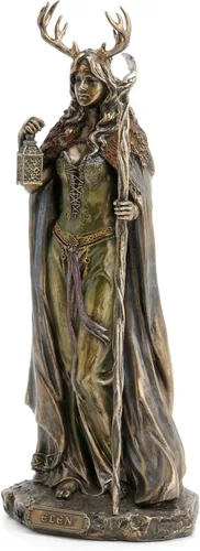 Vista 2 de Veronese Design Elen of The Ways - Estatua de bronce con acabado de diosa pagana